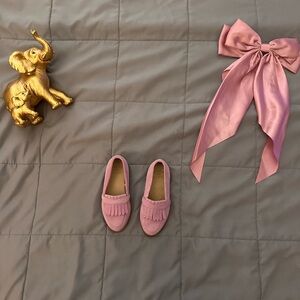 Janie and Jack Purple Dress Shoes with Textured Design